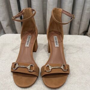 Steve Madden Brown Block Heel Sandals